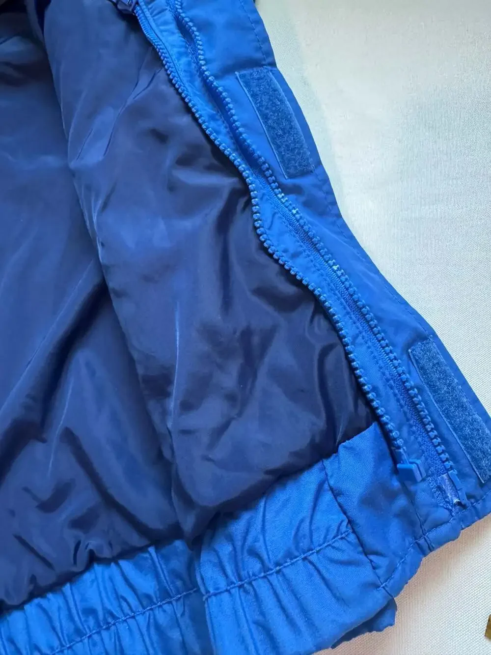 Vintage Columbia Youth Blue Hooded Rain Shell Jacket Gorpcore Size Large